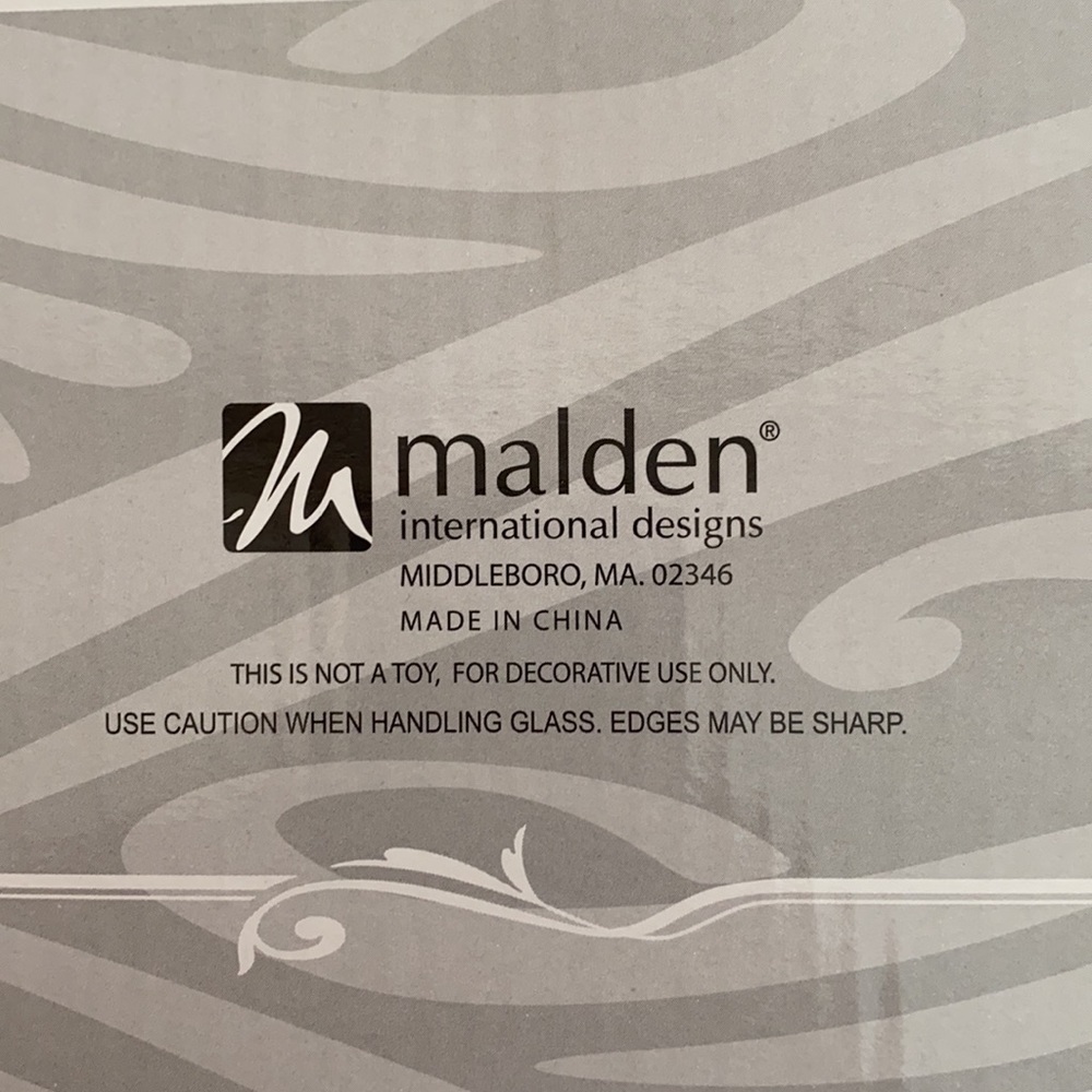 MALDEN International Designs "First Year" Metallic Silver Baby Frame - Picture 3 of 4